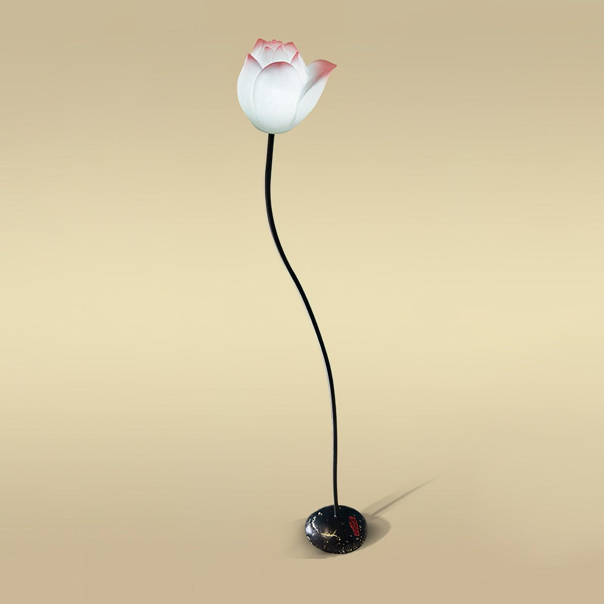 Arixen elegante vloerlamp met lotusbloemmotief