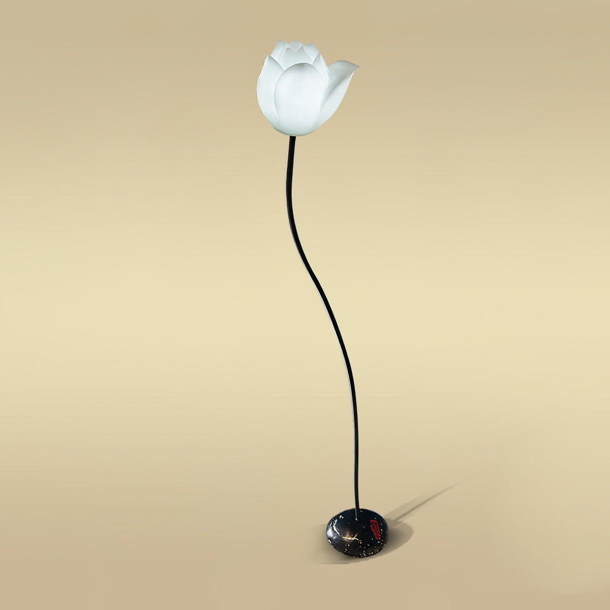 Arixen elegante vloerlamp met lotusbloemmotief