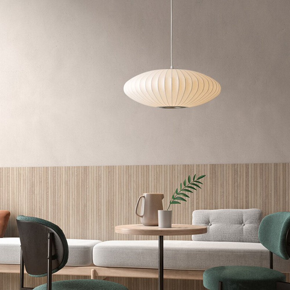 Renée Moderne LED Hanglamp Metaal/Kunstzijde Wit Slaap/Woon/Eetkamer