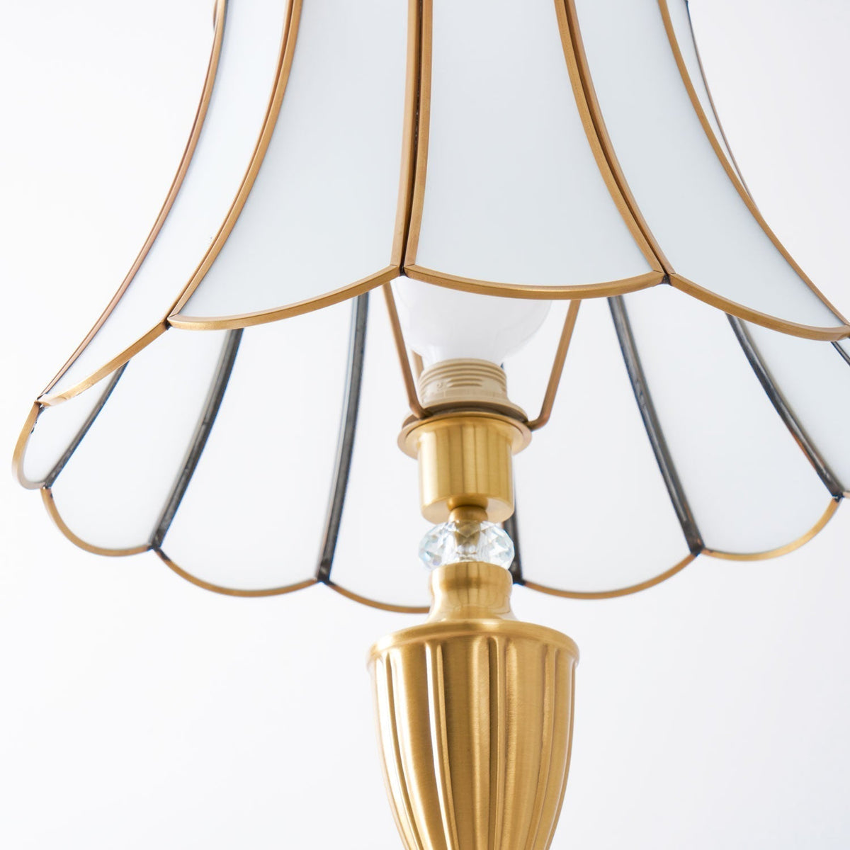 Caselette messing vloerlamp