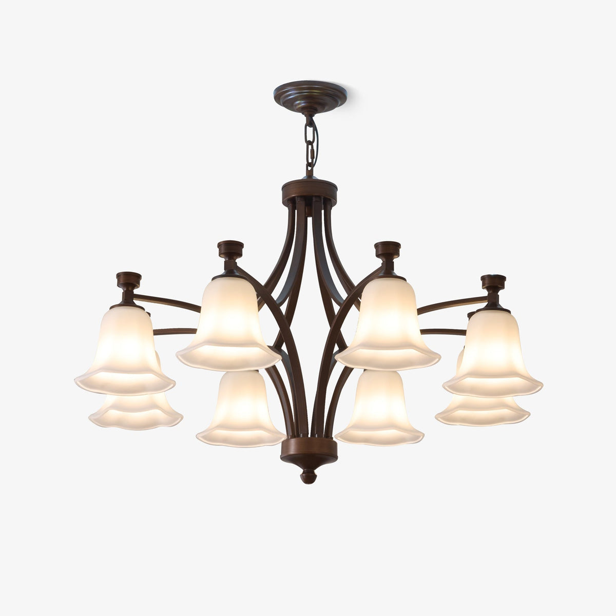 Viloros Traditionele Premium Kroonluchter met Glazen Bellen