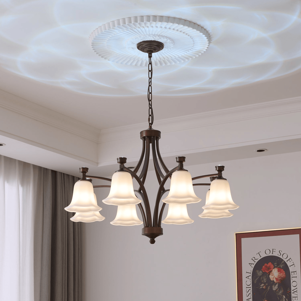 Viloros Traditionele Premium Kroonluchter met Glazen Bellen