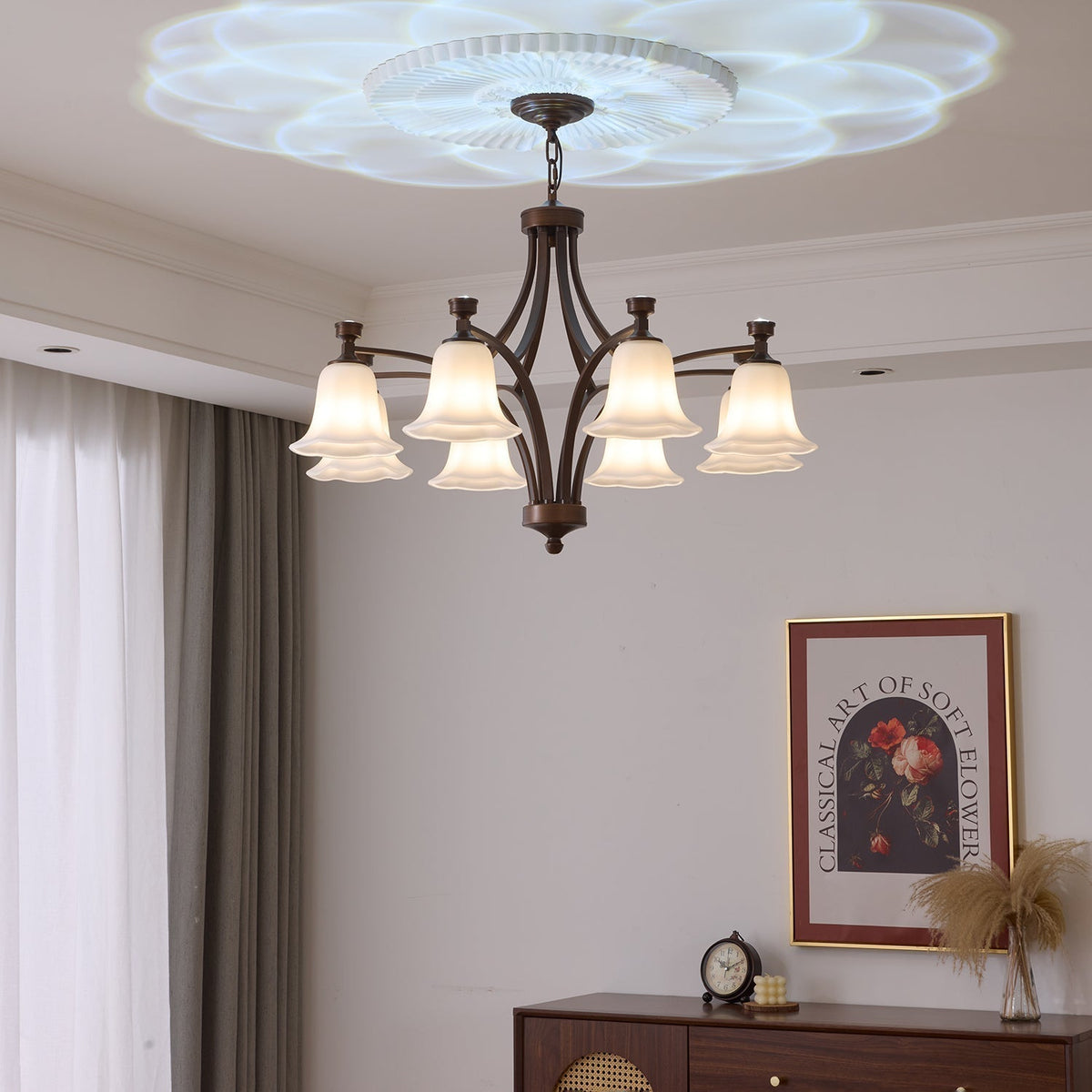 Viloros Traditionele Premium Kroonluchter met Glazen Bellen