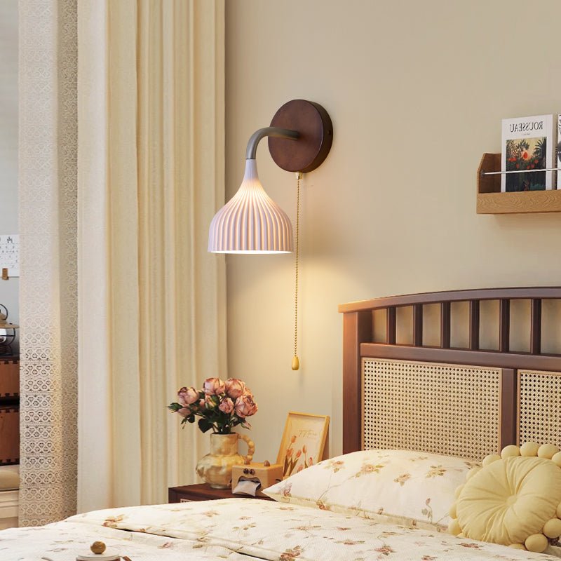 Cimararae elegantie klassieke Houten wandlamp