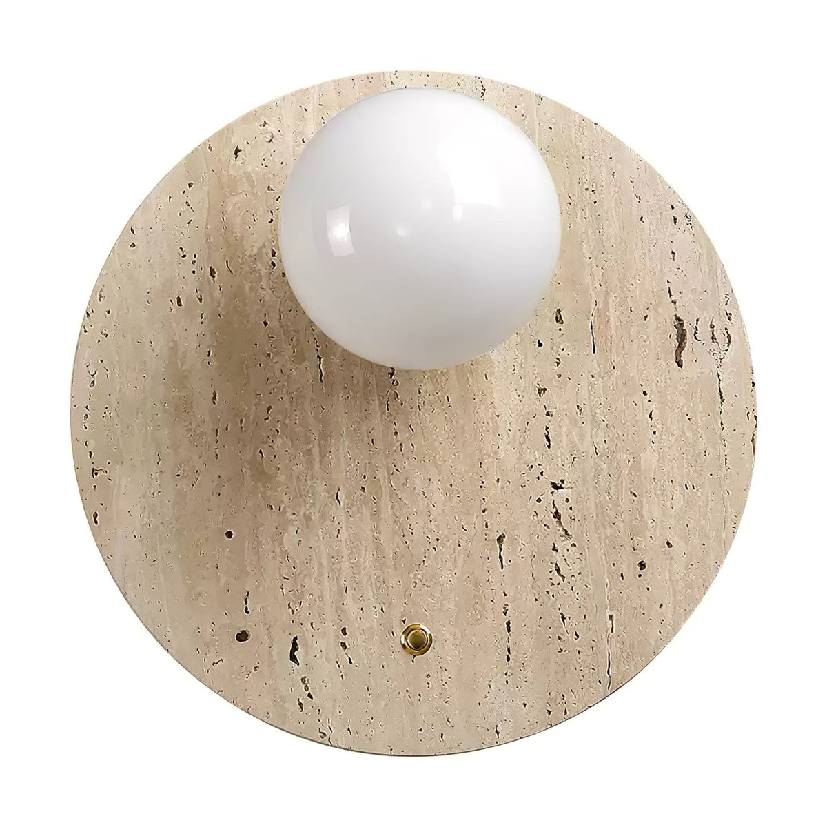 Aurevon minimalistisch wandlamp van geel travertin