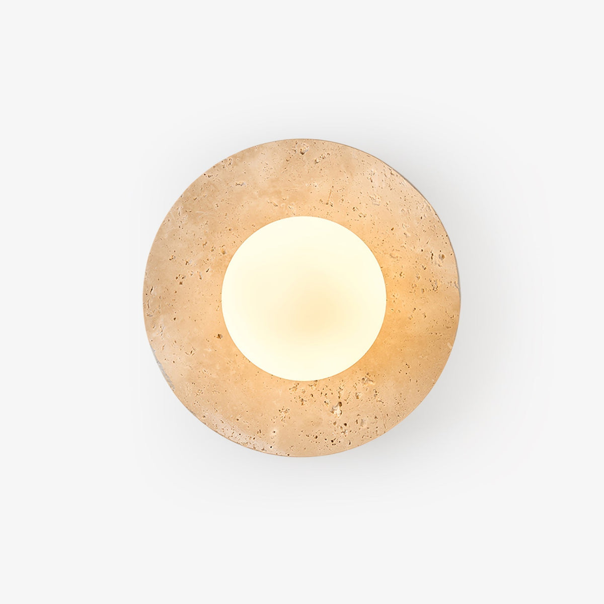 Sereella plafondlamp in travertin