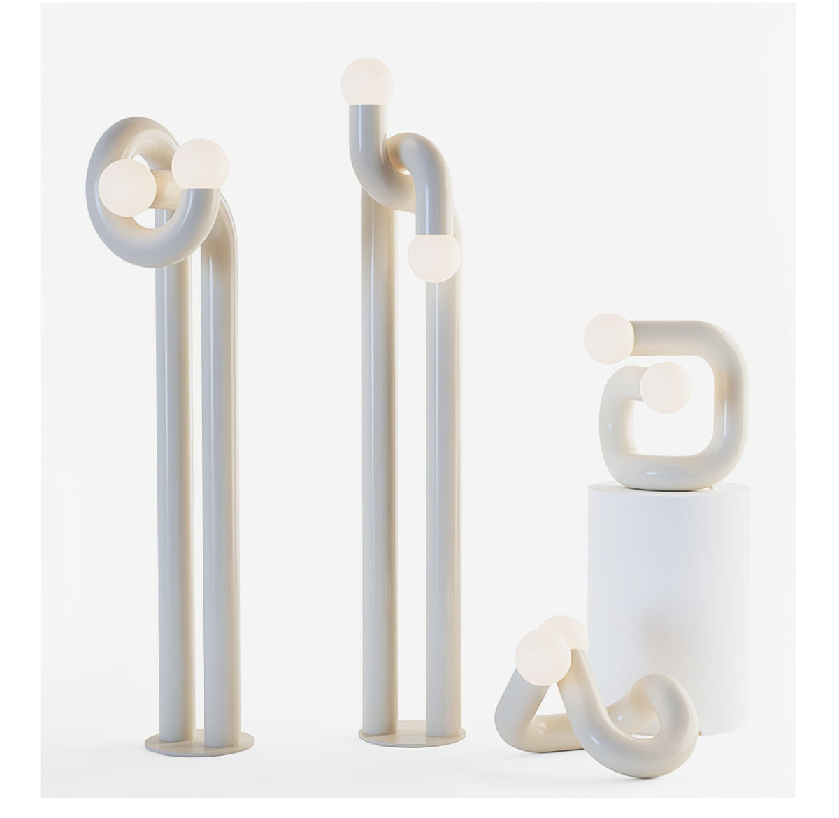 Arraeila sculpturale vloerlamp