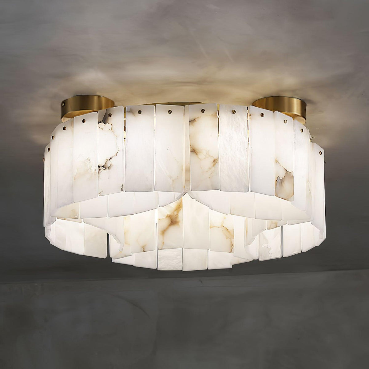 Selene albasten plafondlamp