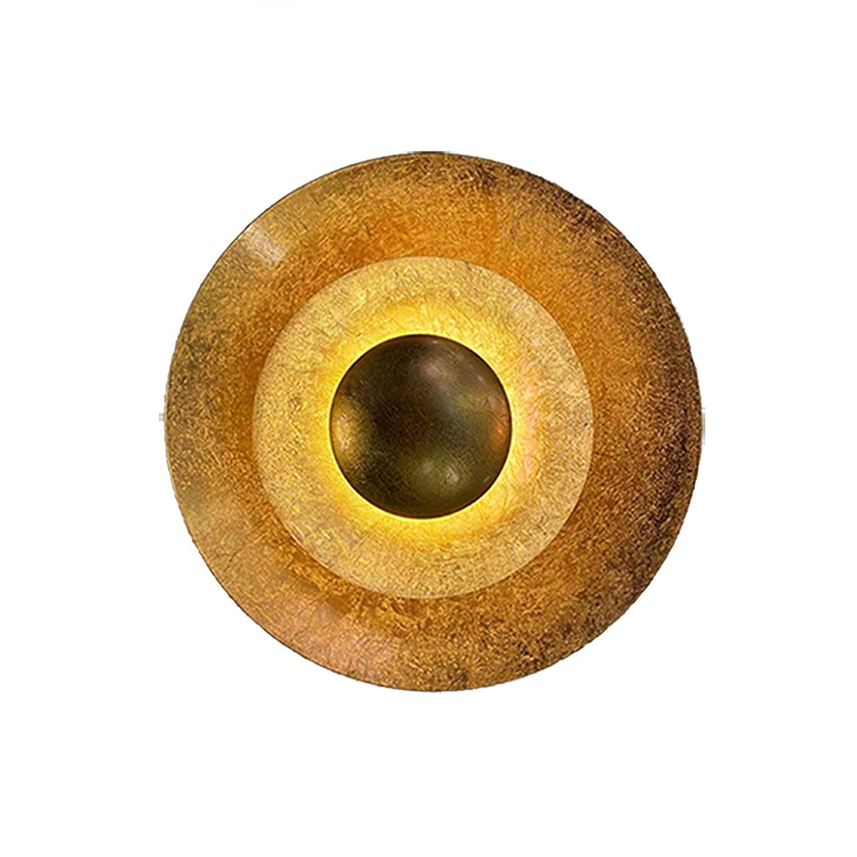 Solaris Vintage goudkleurige folie wandlamp