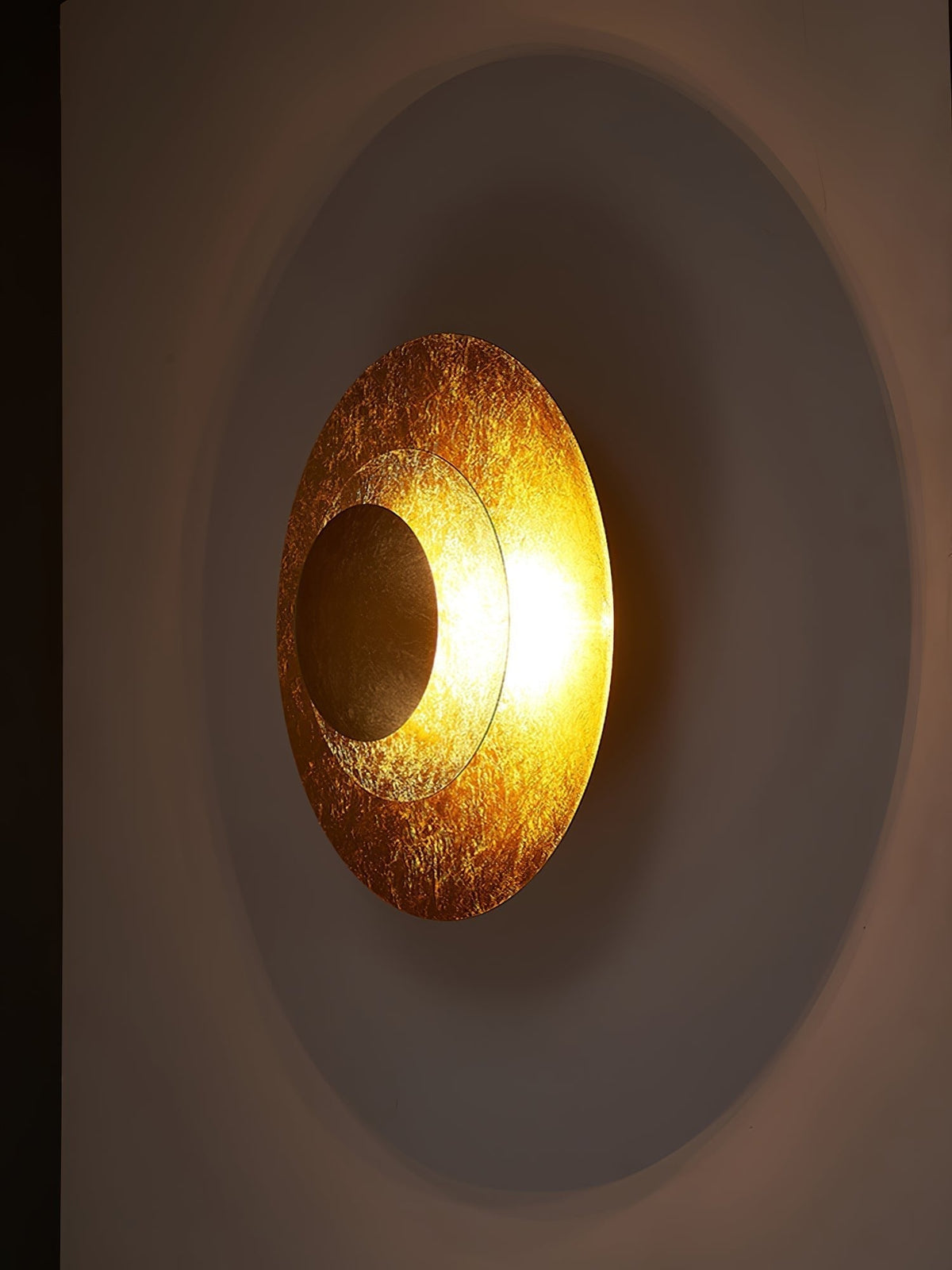 Solaris Vintage goudkleurige folie wandlamp