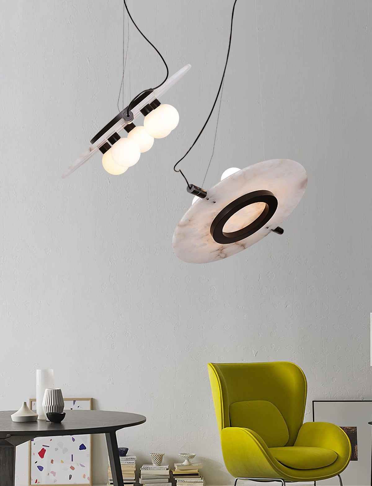Imirila ronde hanglamp van glas