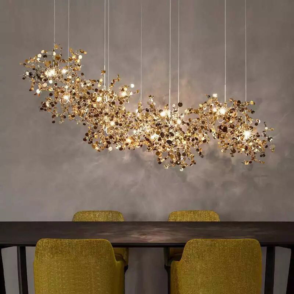 Olivia Design Vuurwerk LED Hanglamp Metaal Goud/Zilver Slaap/Woon/Eetkamer
