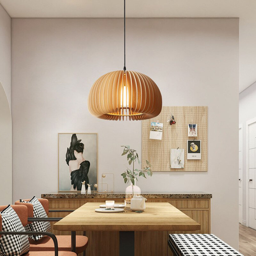 Ozawa Moderne Design Ronde LED Hanglamp Hout Woonkamer Keuken