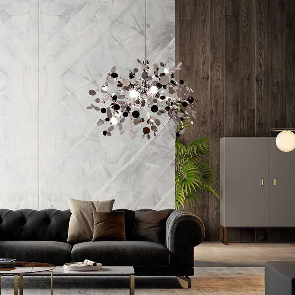 Olivia Design Vuurwerk LED Hanglamp Metaal Goud/Zilver Slaap/Woon/Eetkamer