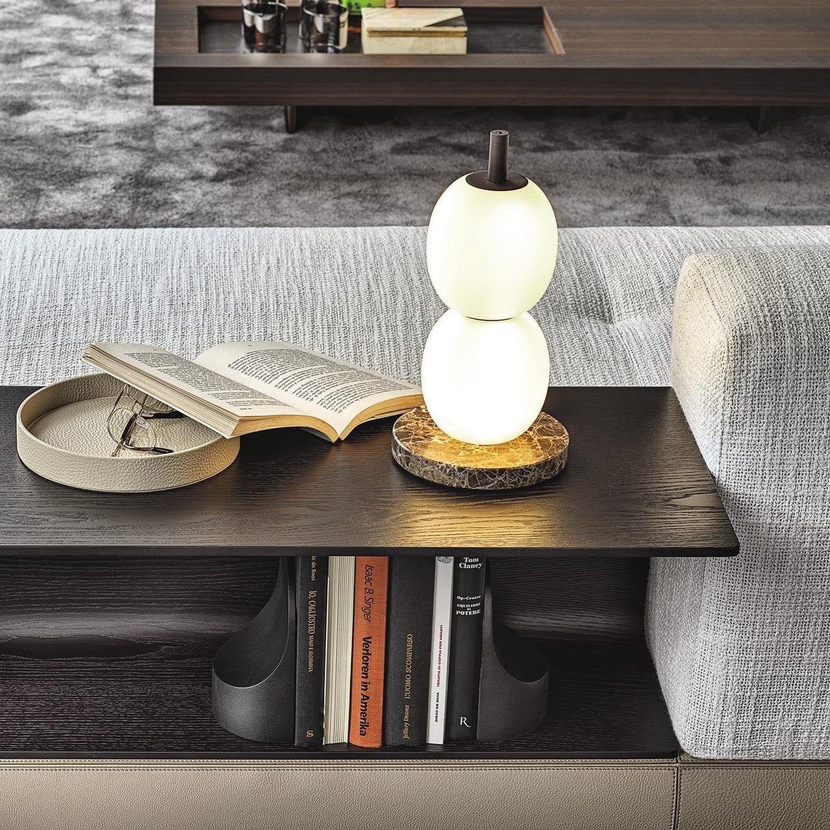 Olive Moderne tafellamp van marmer