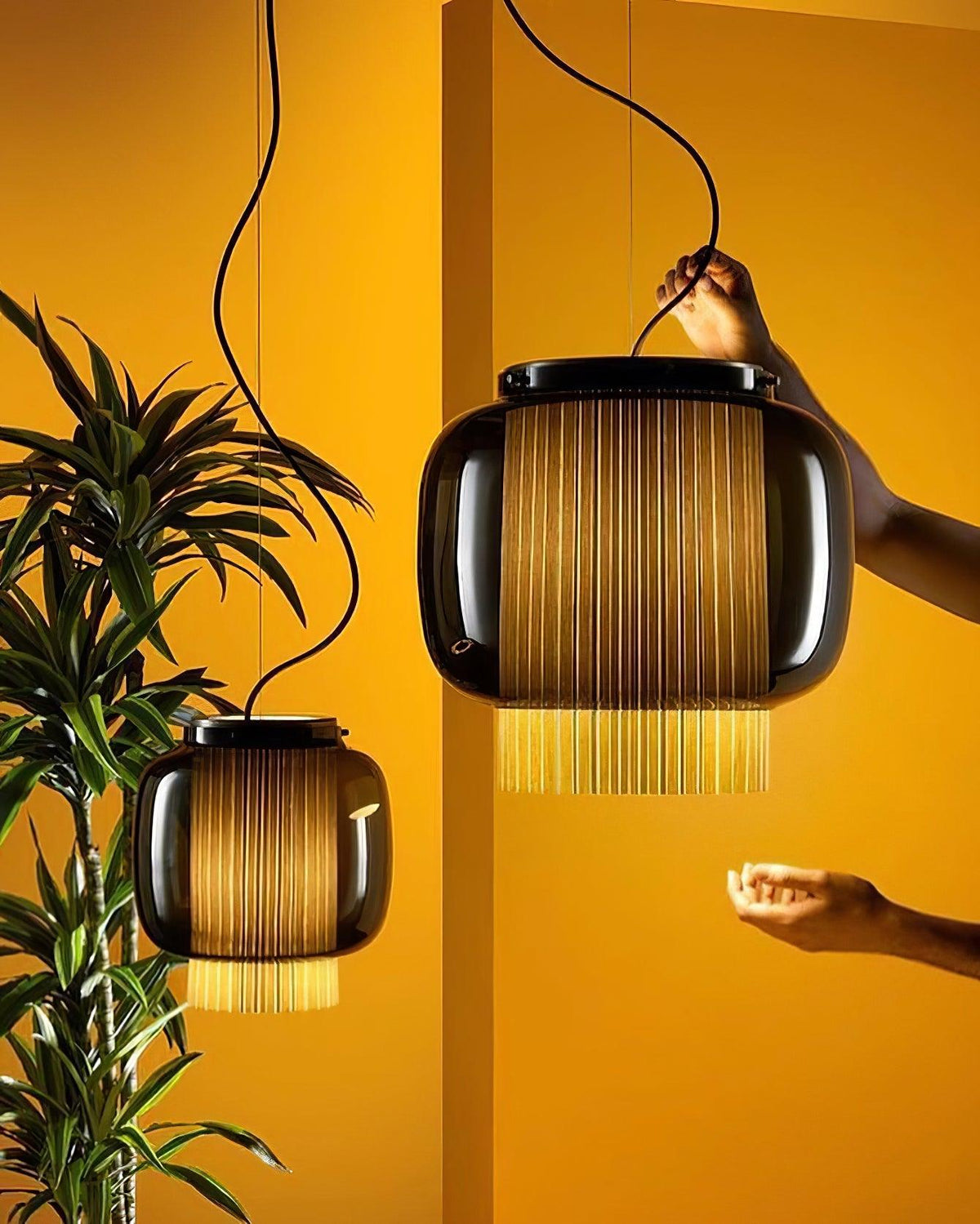 Auren Moderne hanglamp van glas
