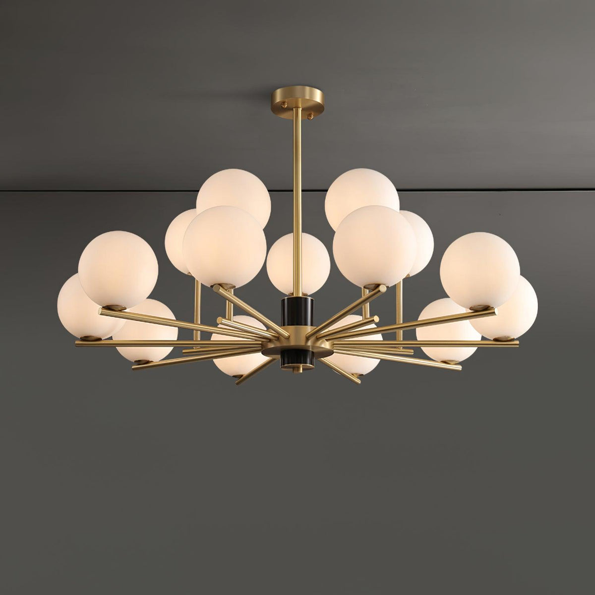 Covynel Mid-Century messing kroonluchter