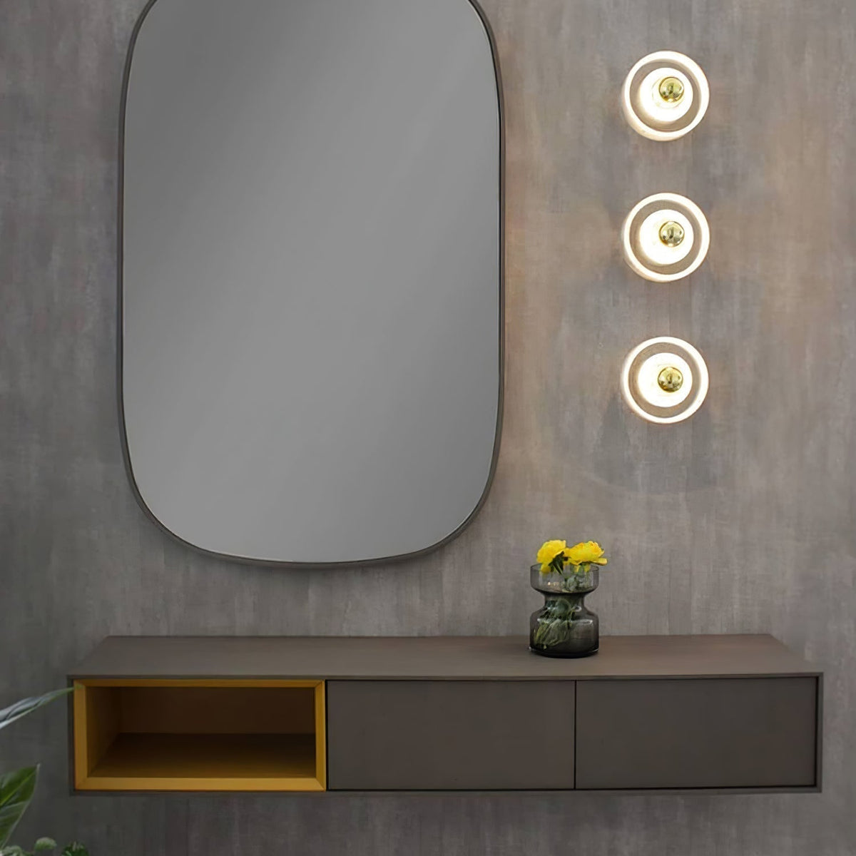 Aurvelora Premium Noordse kunst Aura marmeren wandlamp