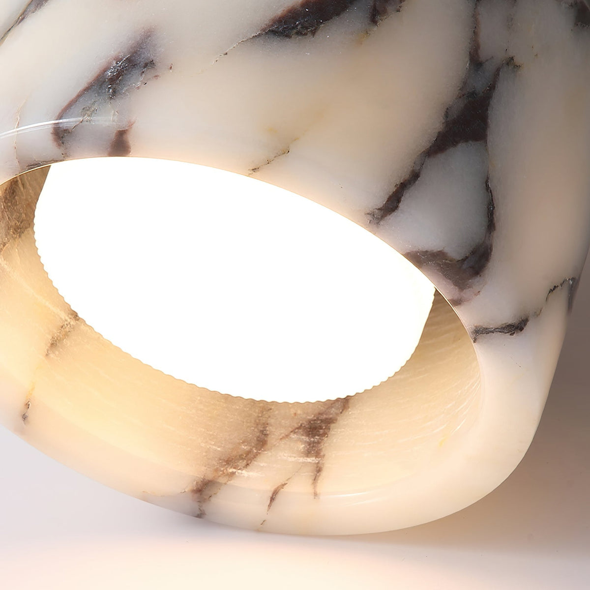 Selielle ronde marmeren plafondlamp