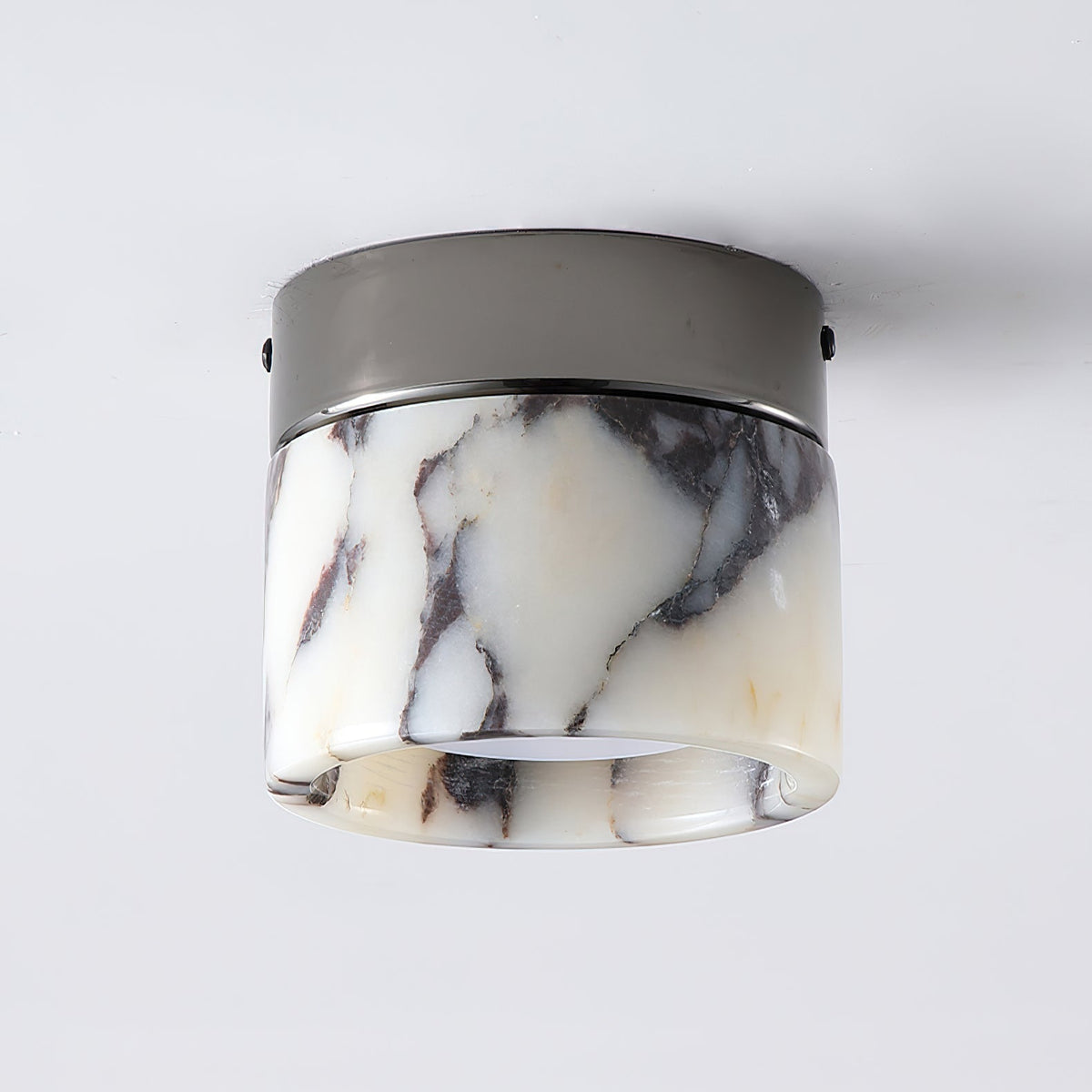 Selielle ronde marmeren plafondlamp