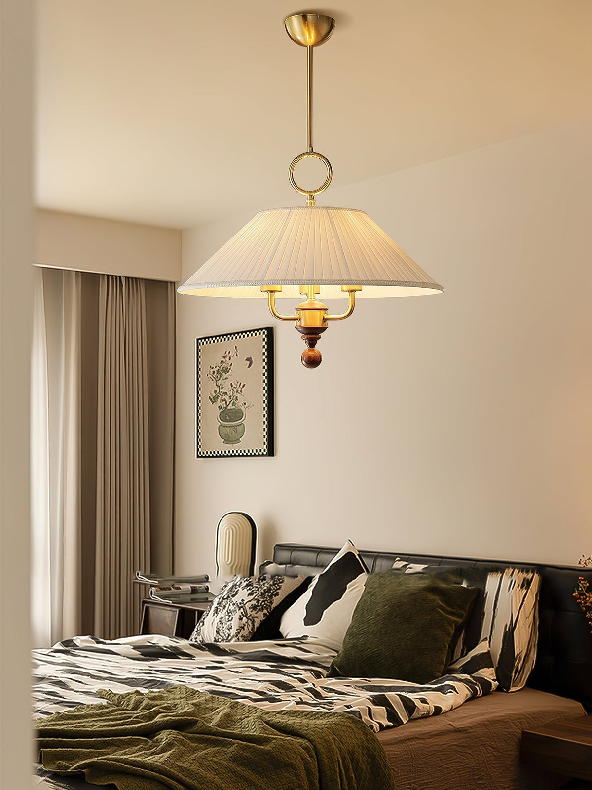 Xylren geplooide hanglamp