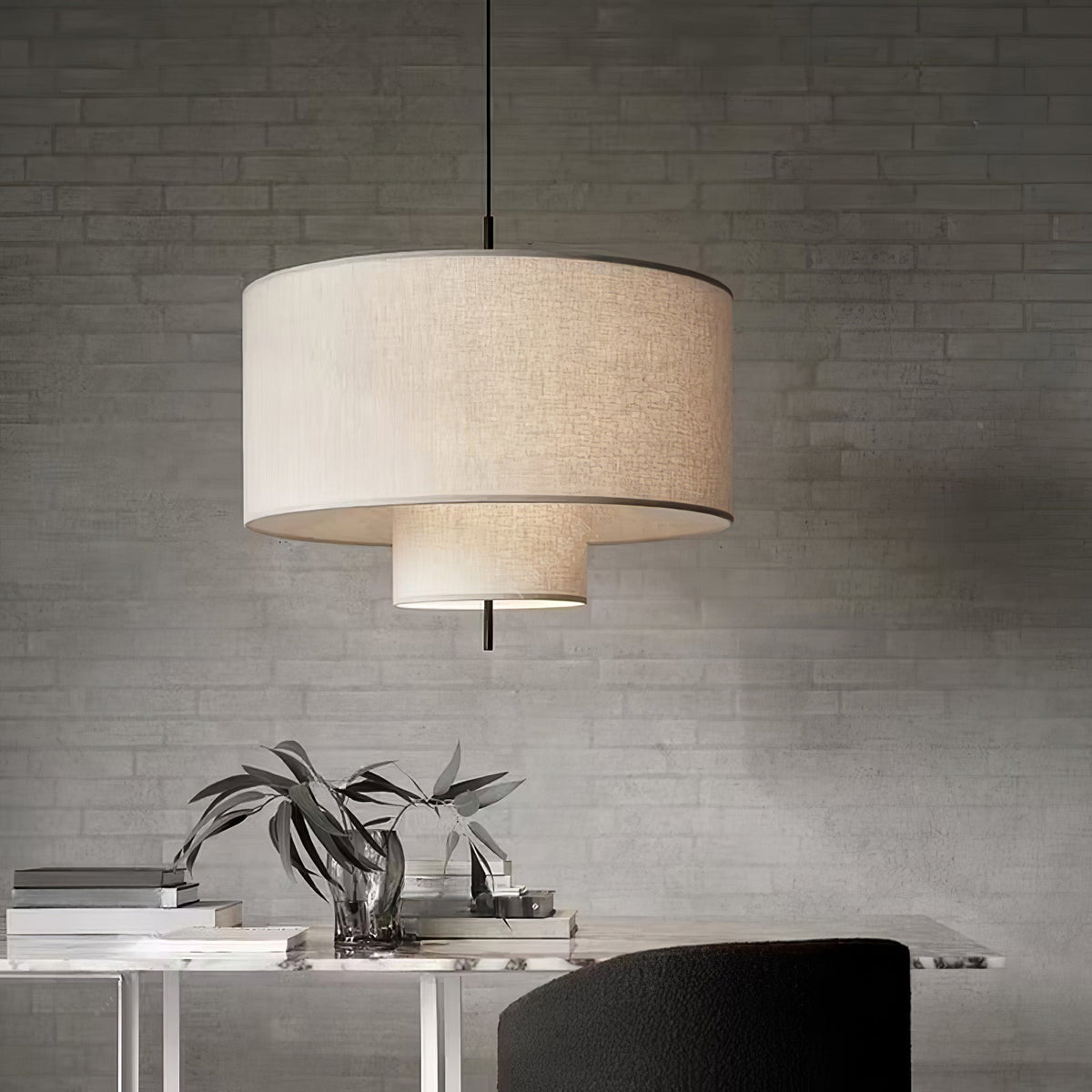 Ulphaa Moderne minimalistische hanglamp van stof