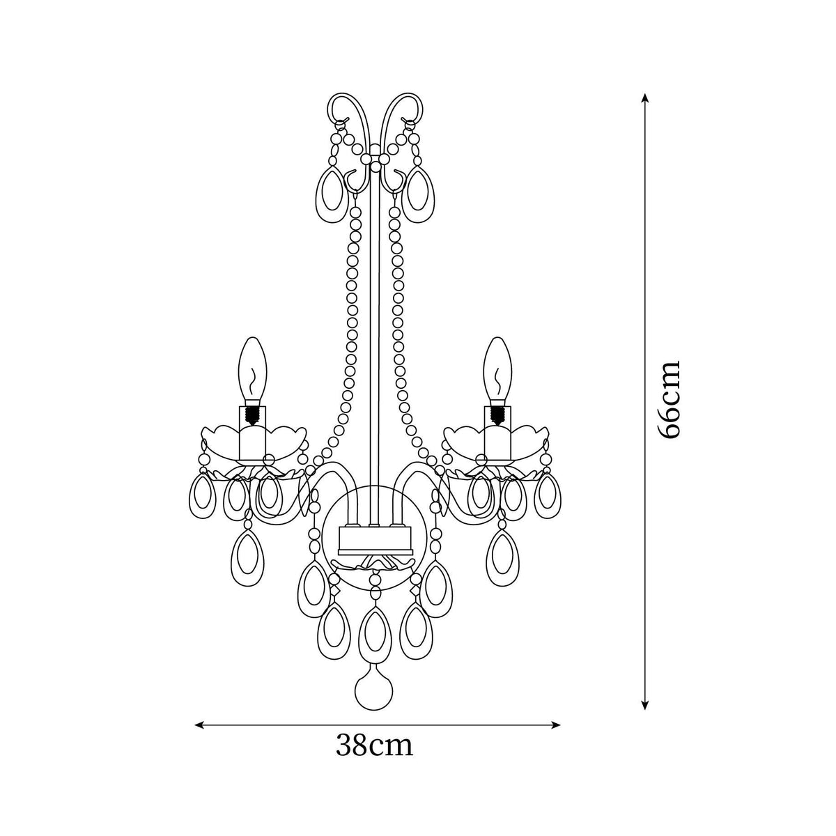 Teriaette wandlamp