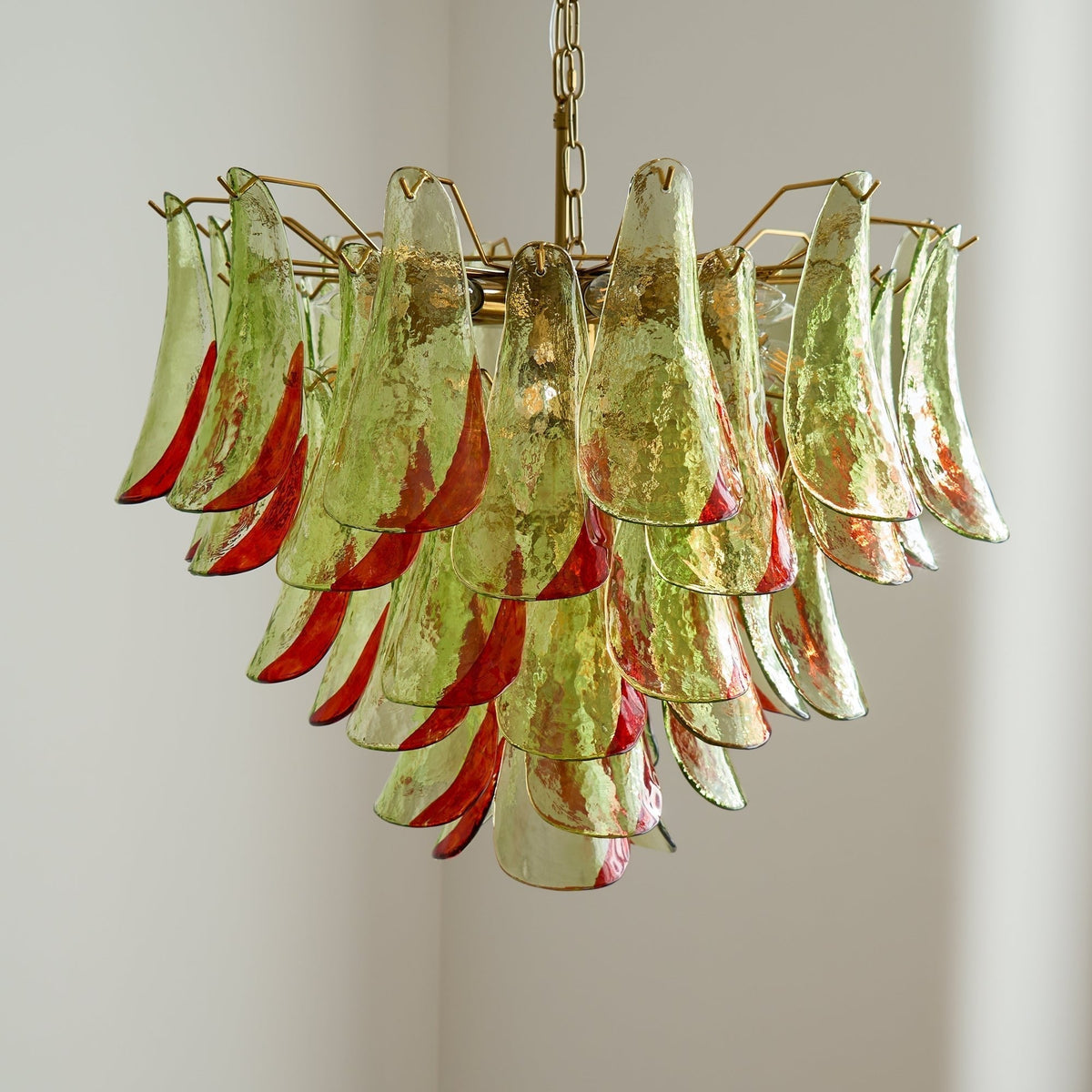 Celoraria Kroonluchter Murano-glas Bloemblaadjes Elegante