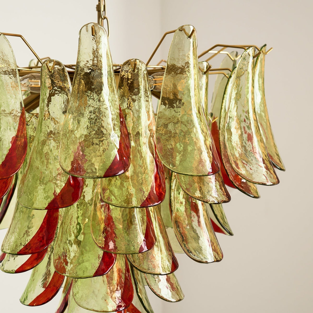 Celoraria Kroonluchter Murano-glas Bloemblaadjes Elegante