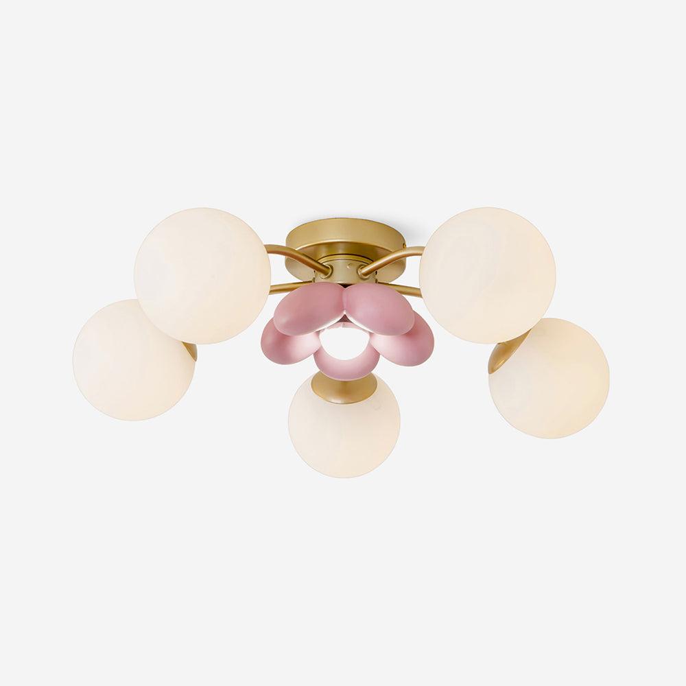 Nirox plafondlamp met Roze Bloemblaadjes