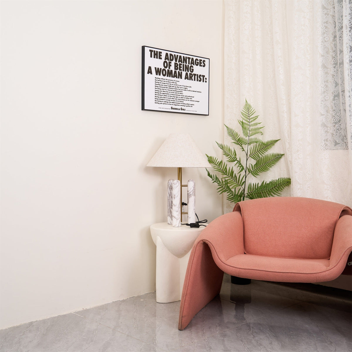 Trio marmeren moderne tafellamp