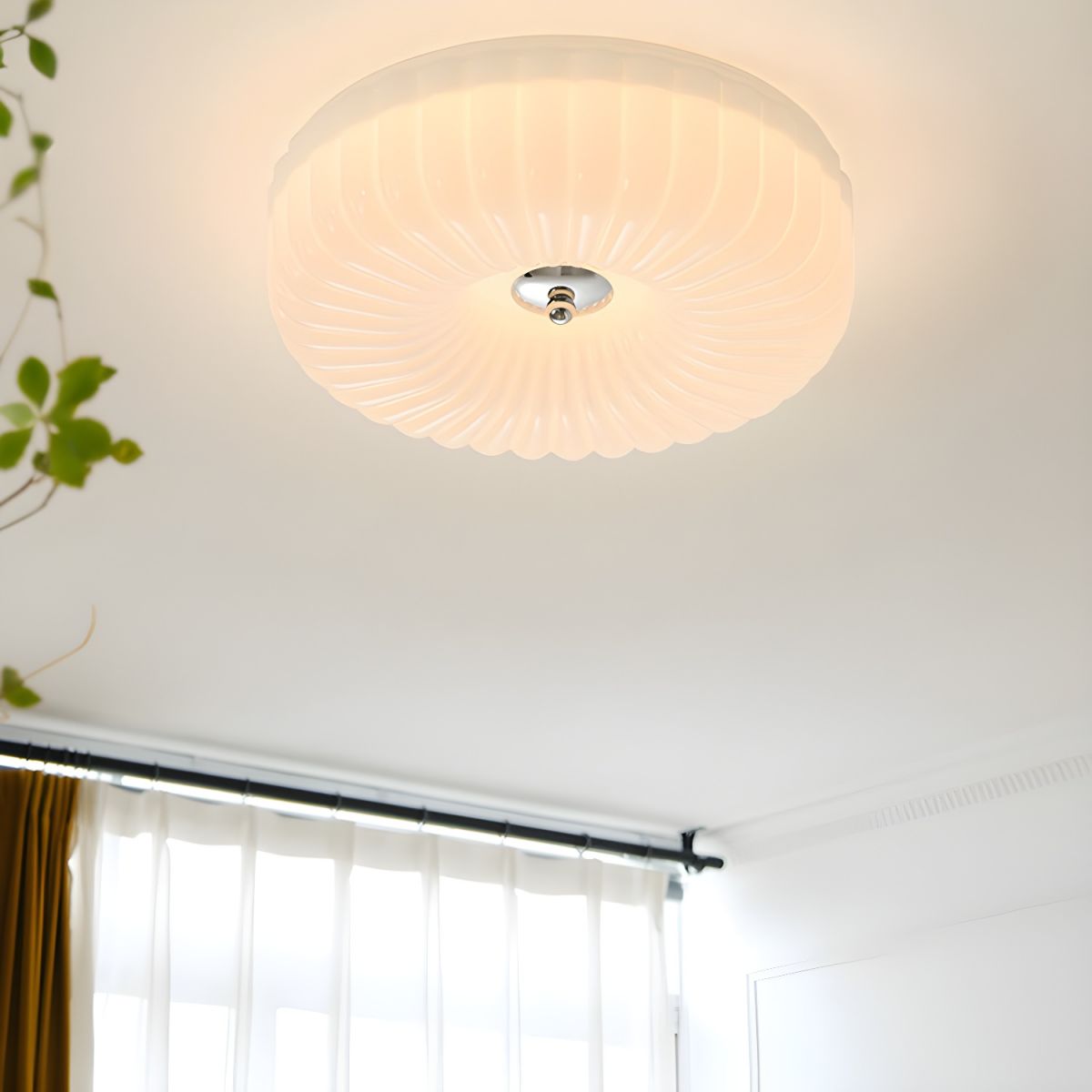 Quinn Modern LED Glas Plafondlamp Slaapkamer Woonkamer
