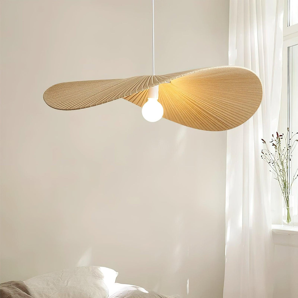 Cedrin hanglamp Wave Natuurlijk
