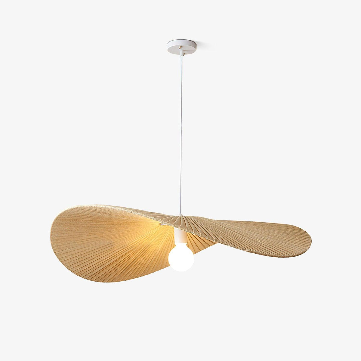 Cedrin hanglamp Wave Natuurlijk