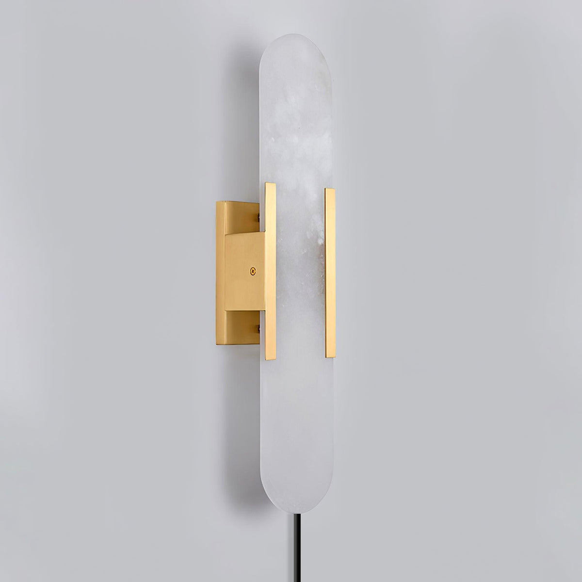 Bano Oblong albasten wandlamp met stekker