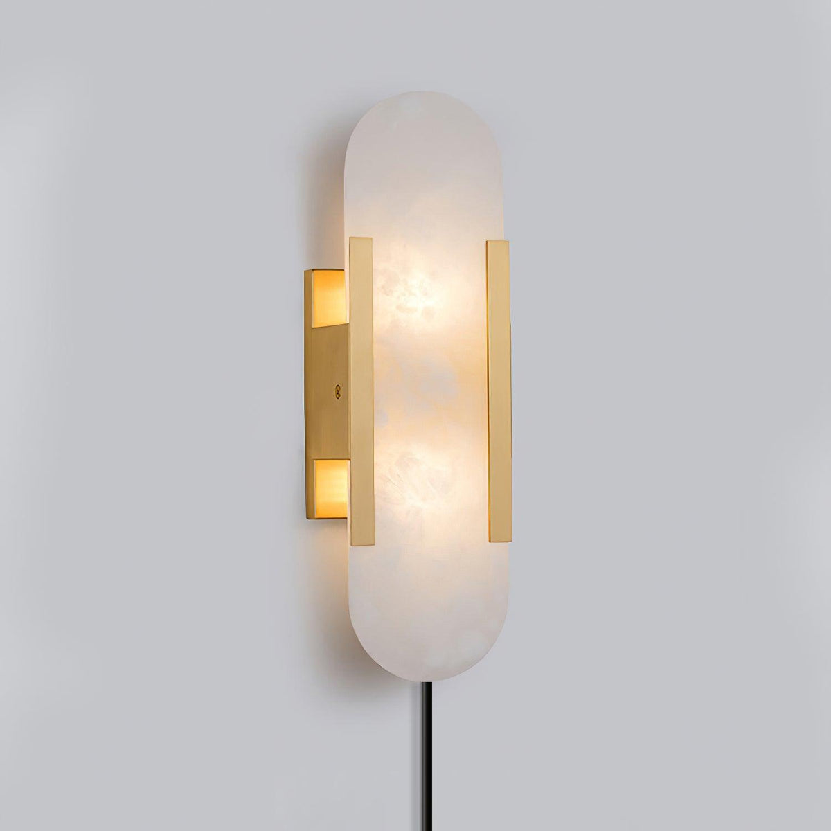 Bano Oblong albasten wandlamp met stekker