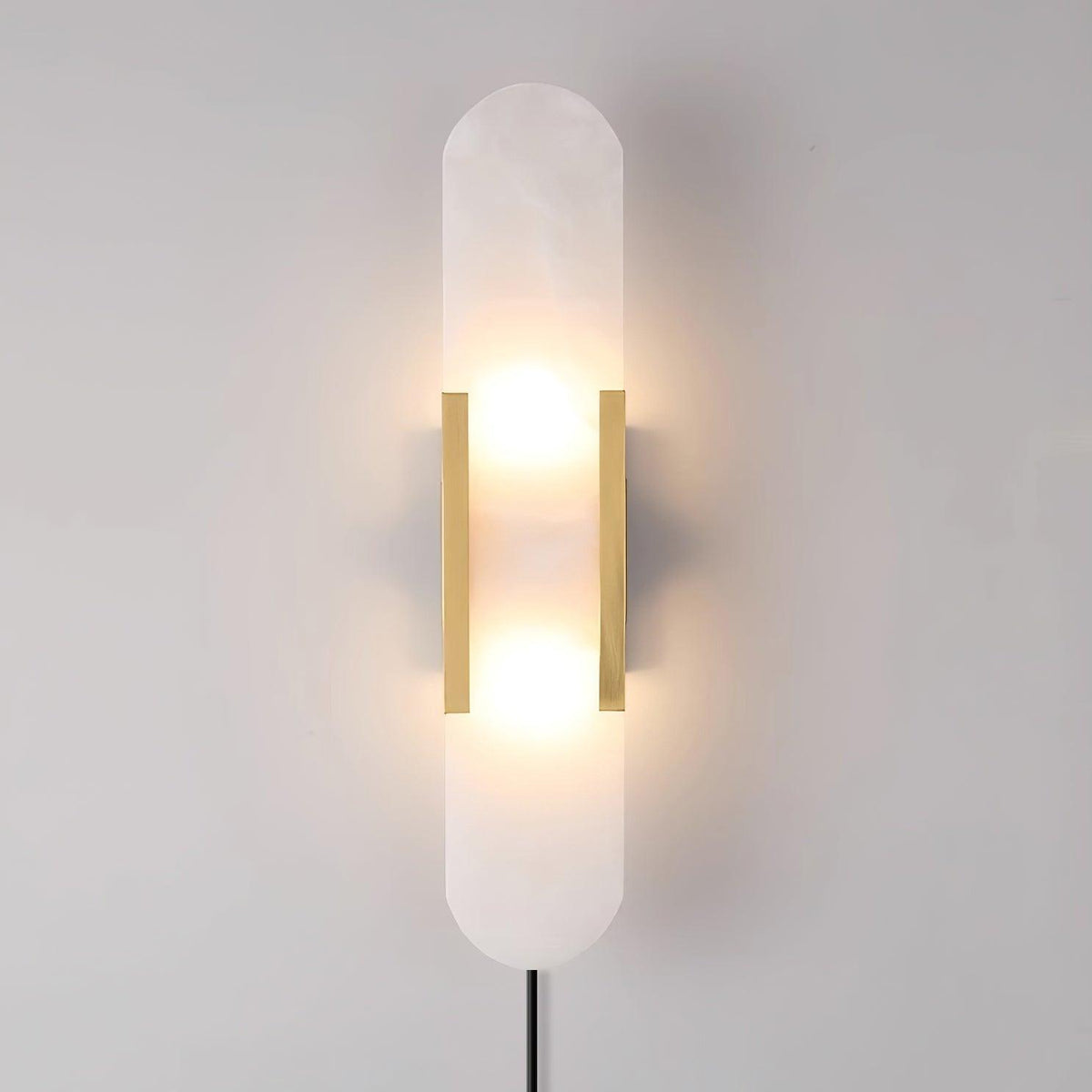 Bano Oblong albasten wandlamp met stekker