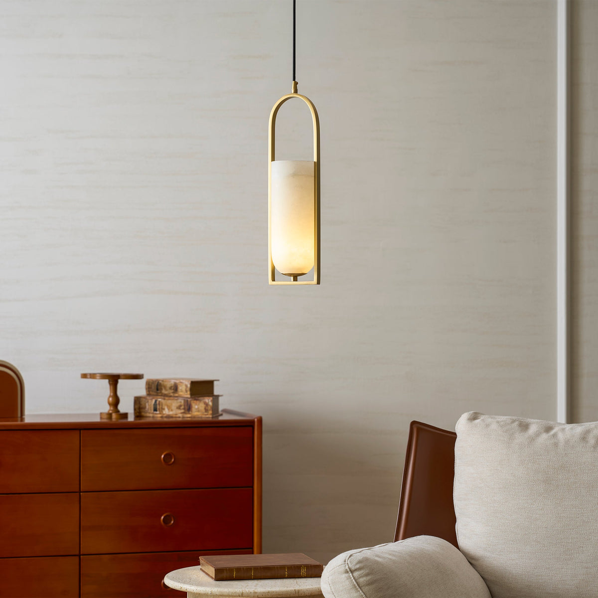 Svala Arch hanglamp met albast