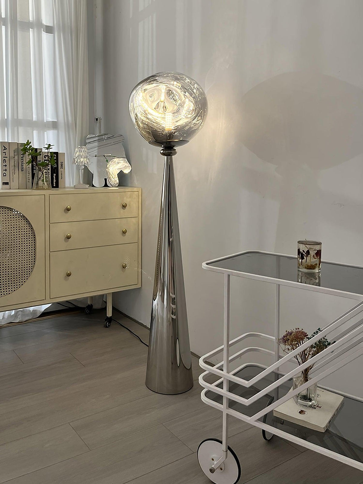 Ovexin Grijs eigentijdse vloerlamp