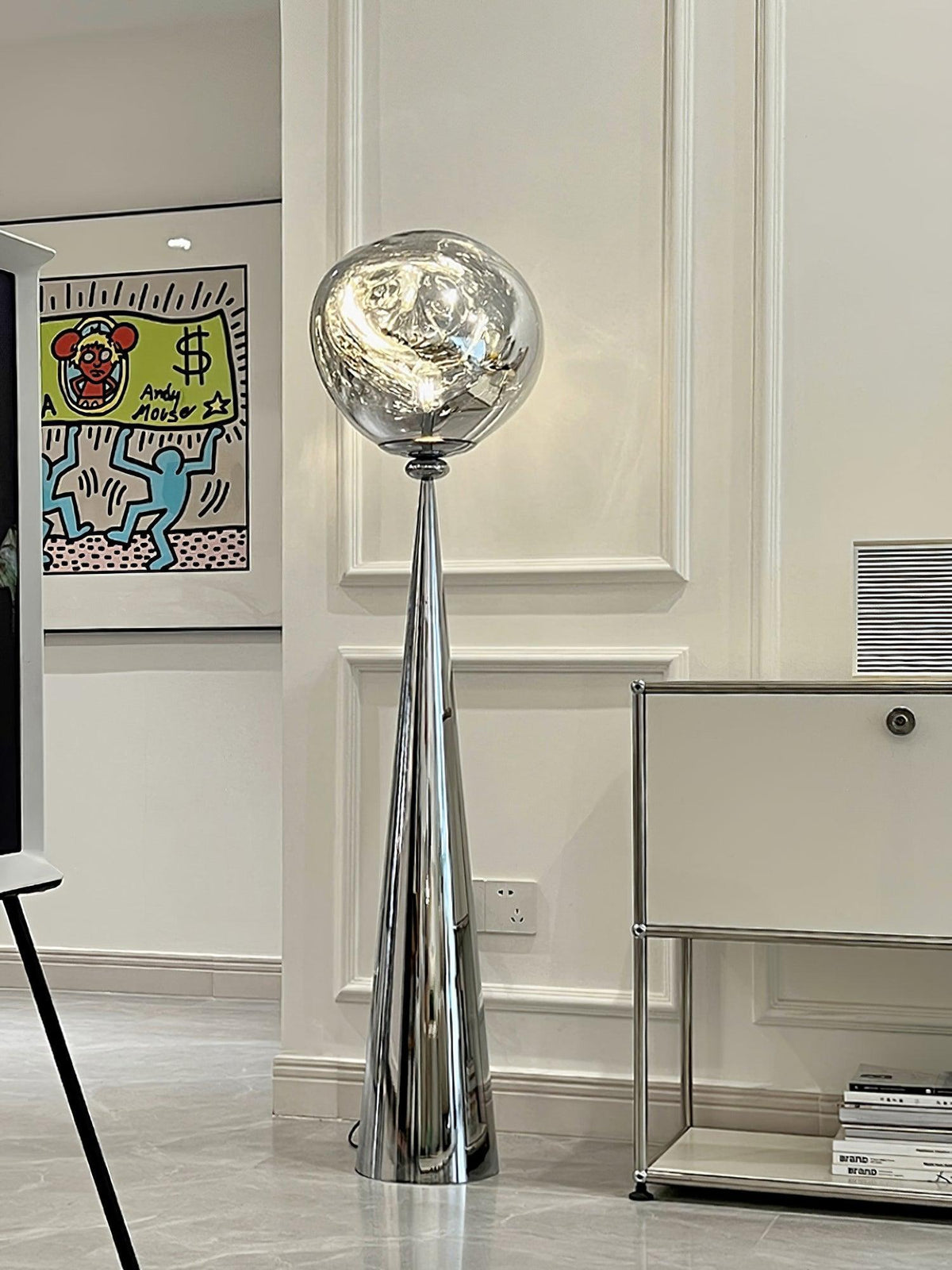 Ovexin Grijs eigentijdse vloerlamp