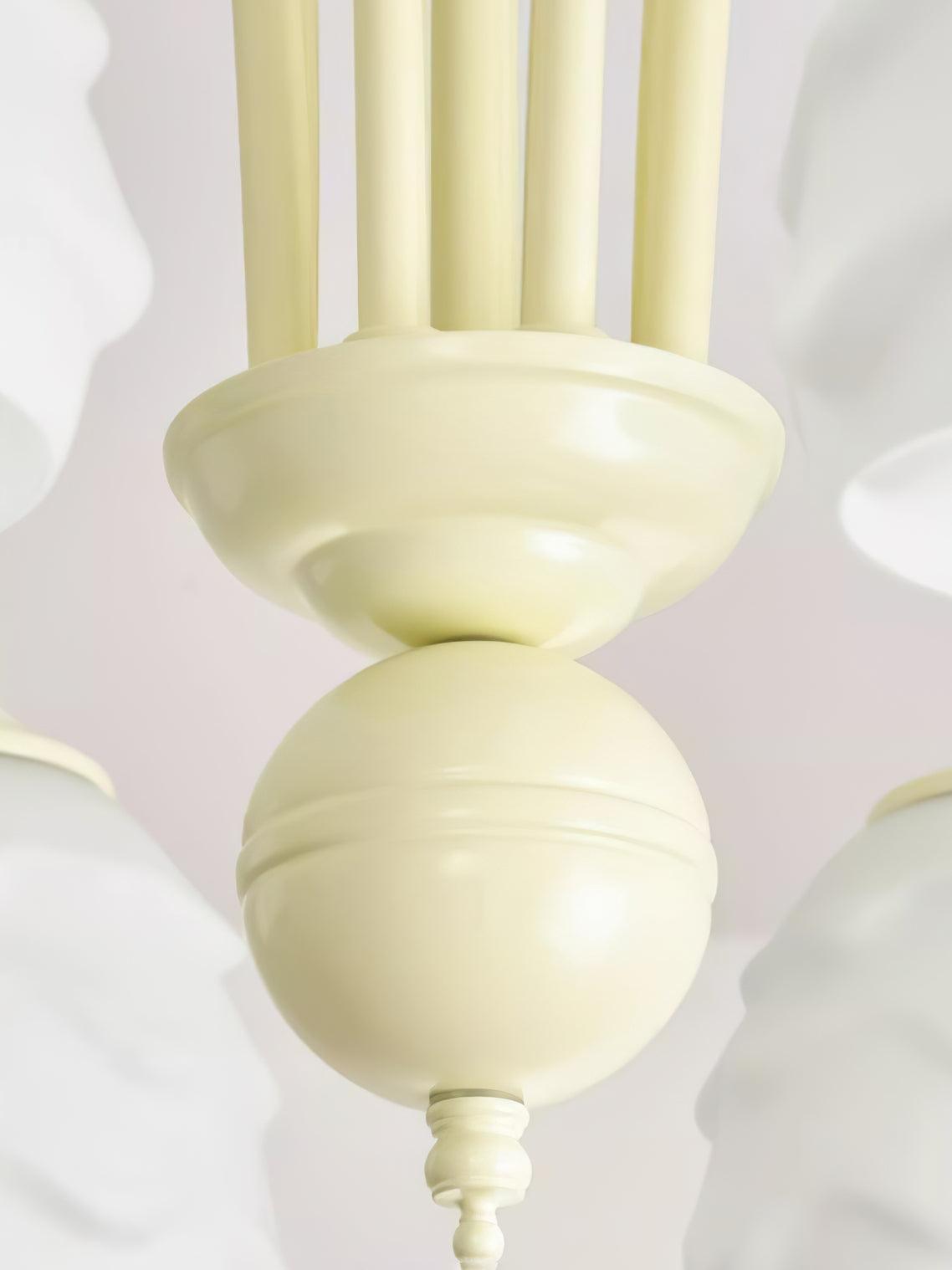 Veluissa Kroonluchter Melting Ice Cream Romig glas