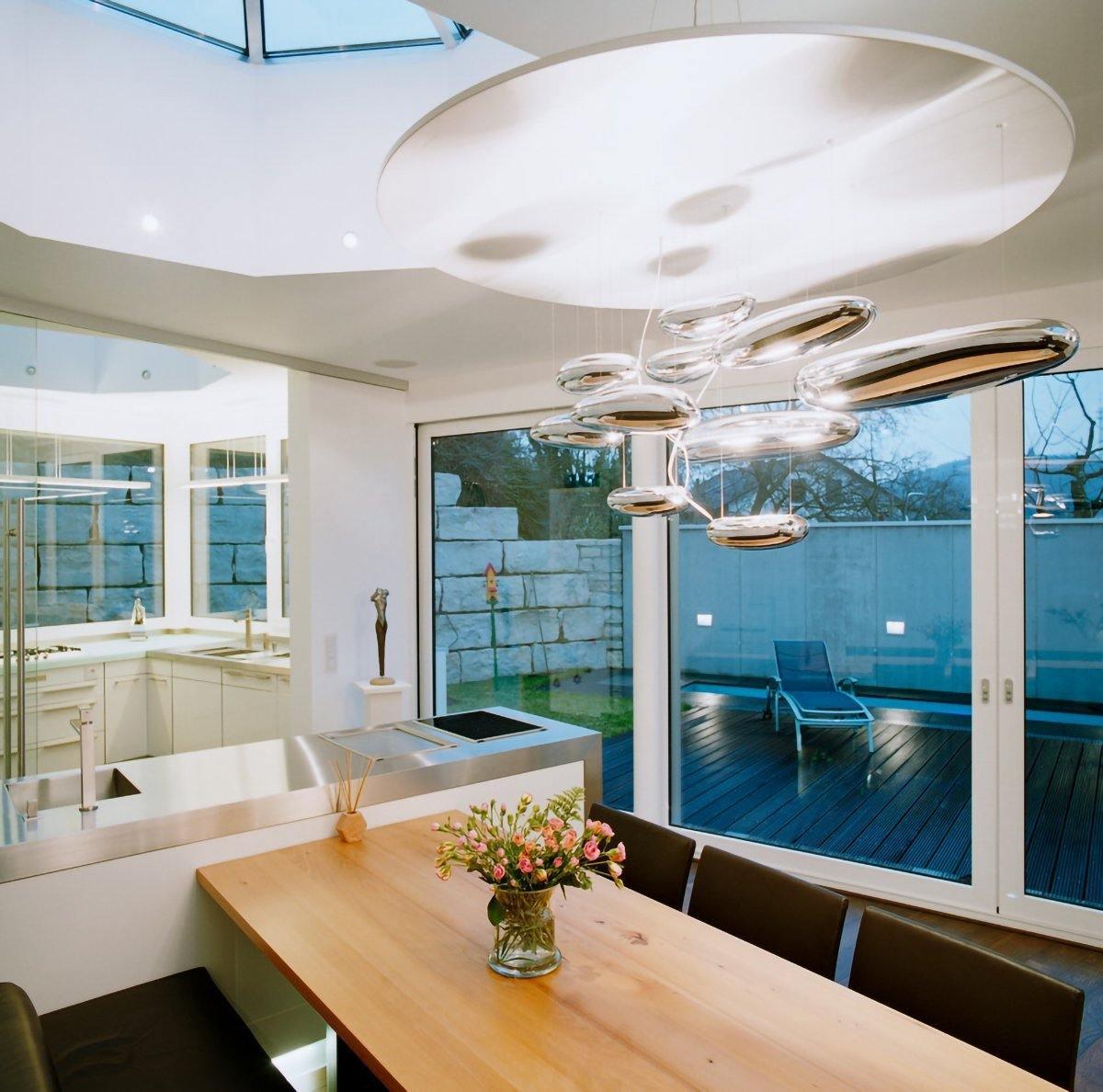 Feririan plafondlamp aluminium kiezels