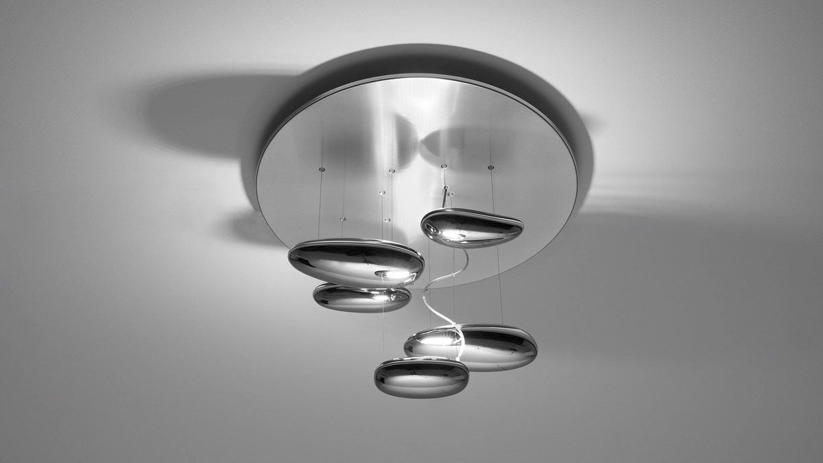 Feririan plafondlamp aluminium kiezels