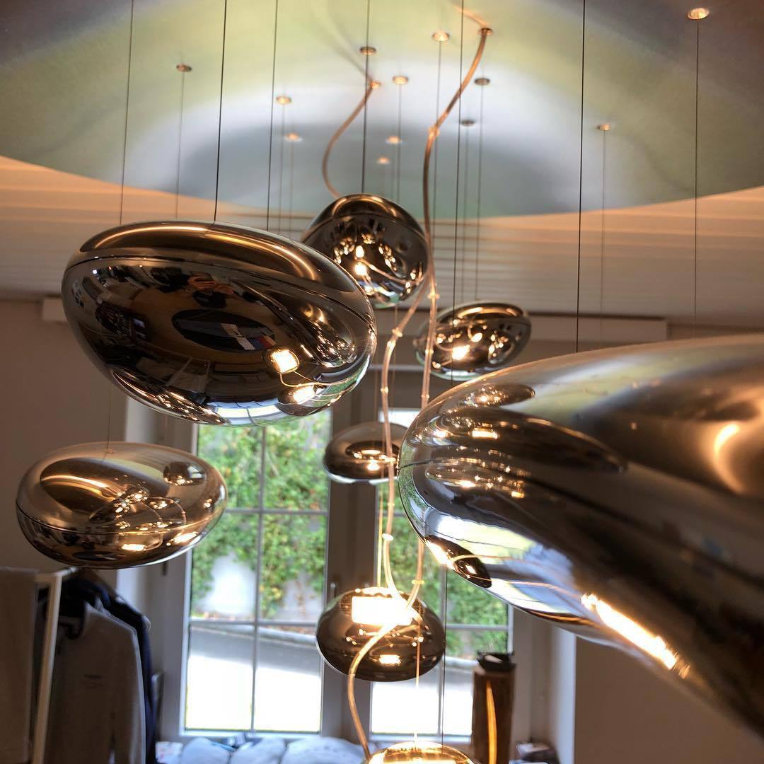 Feririan plafondlamp aluminium kiezels