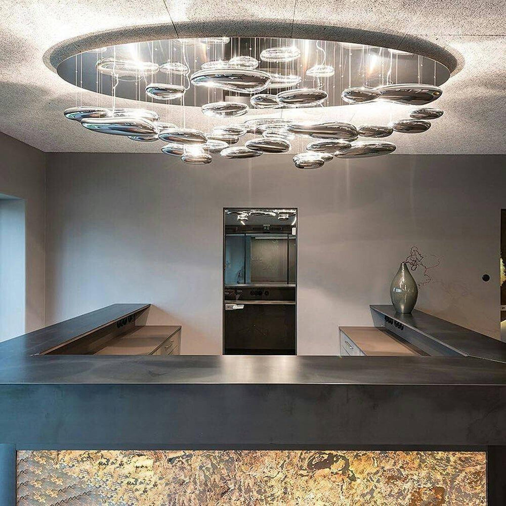 Feririan plafondlamp aluminium kiezels