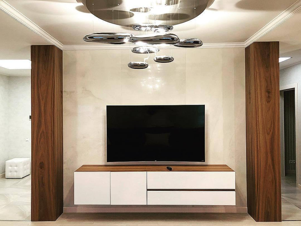 Feririan plafondlamp aluminium kiezels