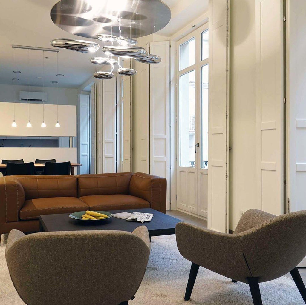 Feririan plafondlamp aluminium kiezels