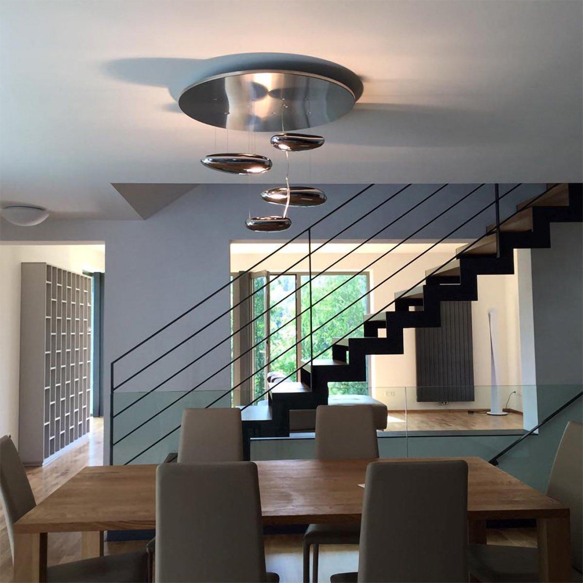 Feririan plafondlamp aluminium kiezels