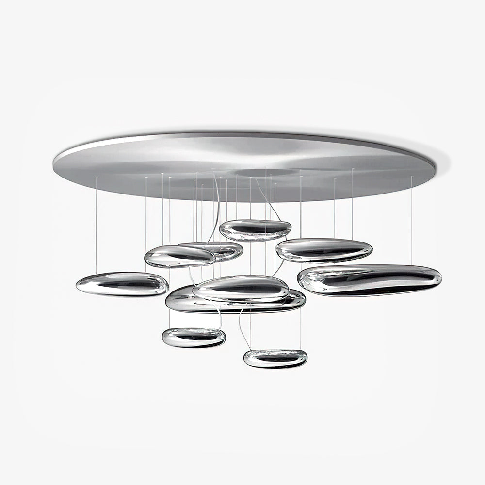 Feririan plafondlamp aluminium kiezels