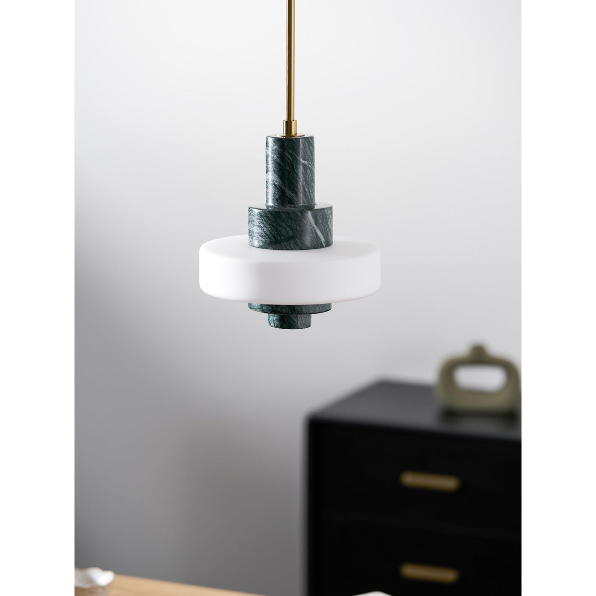 Mercury hanglamp met groen marmer